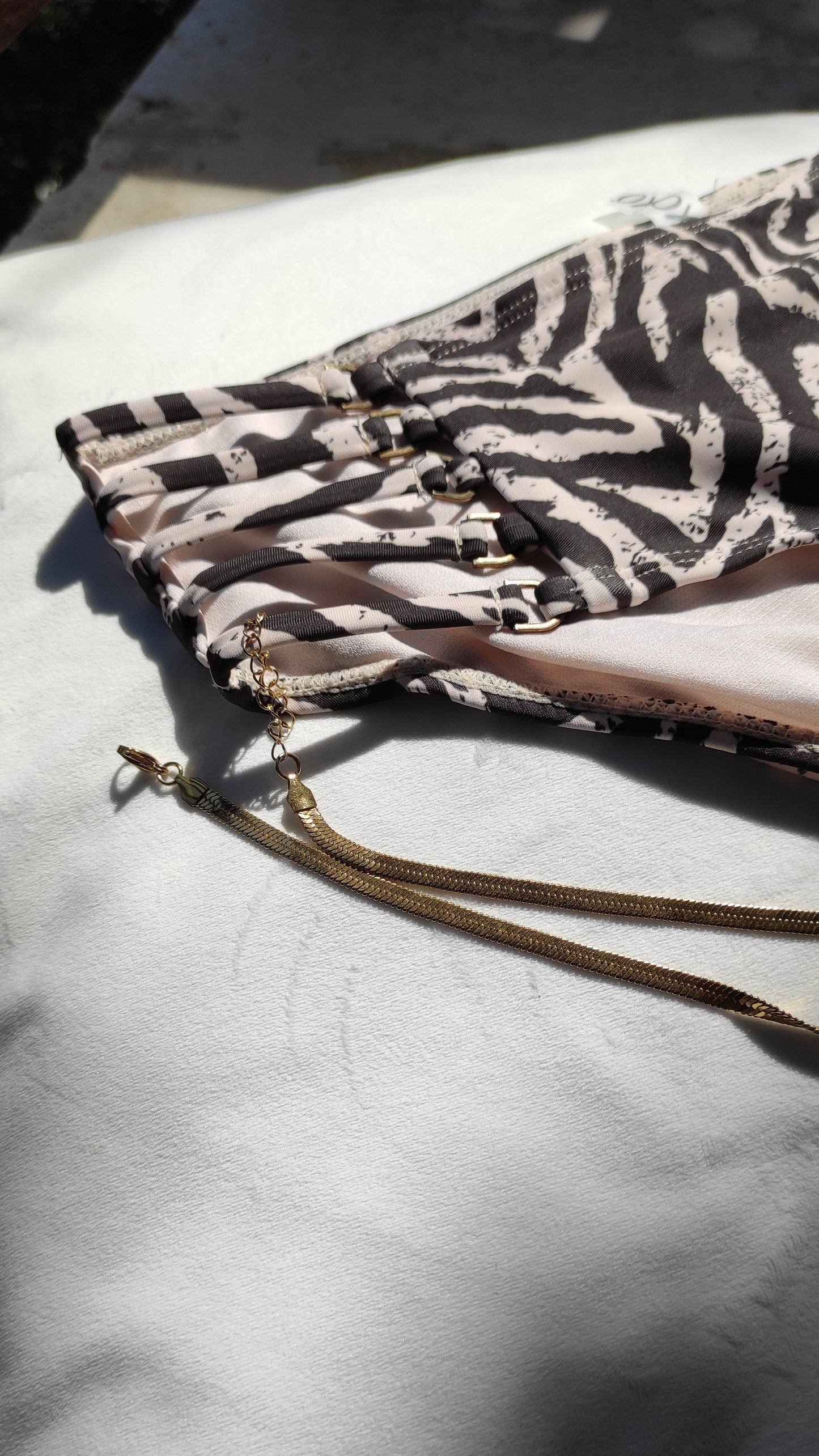 Animal Print Bikini Bottom - L