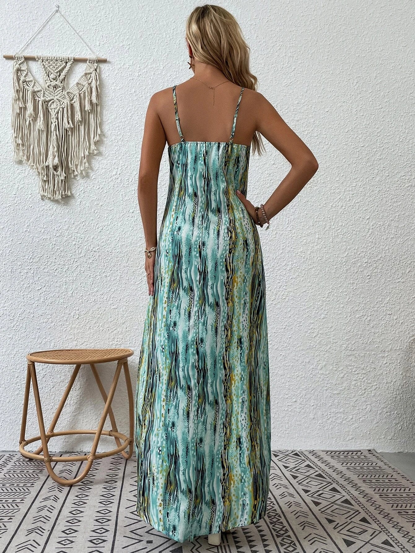 All Over Print Cami Dress Small