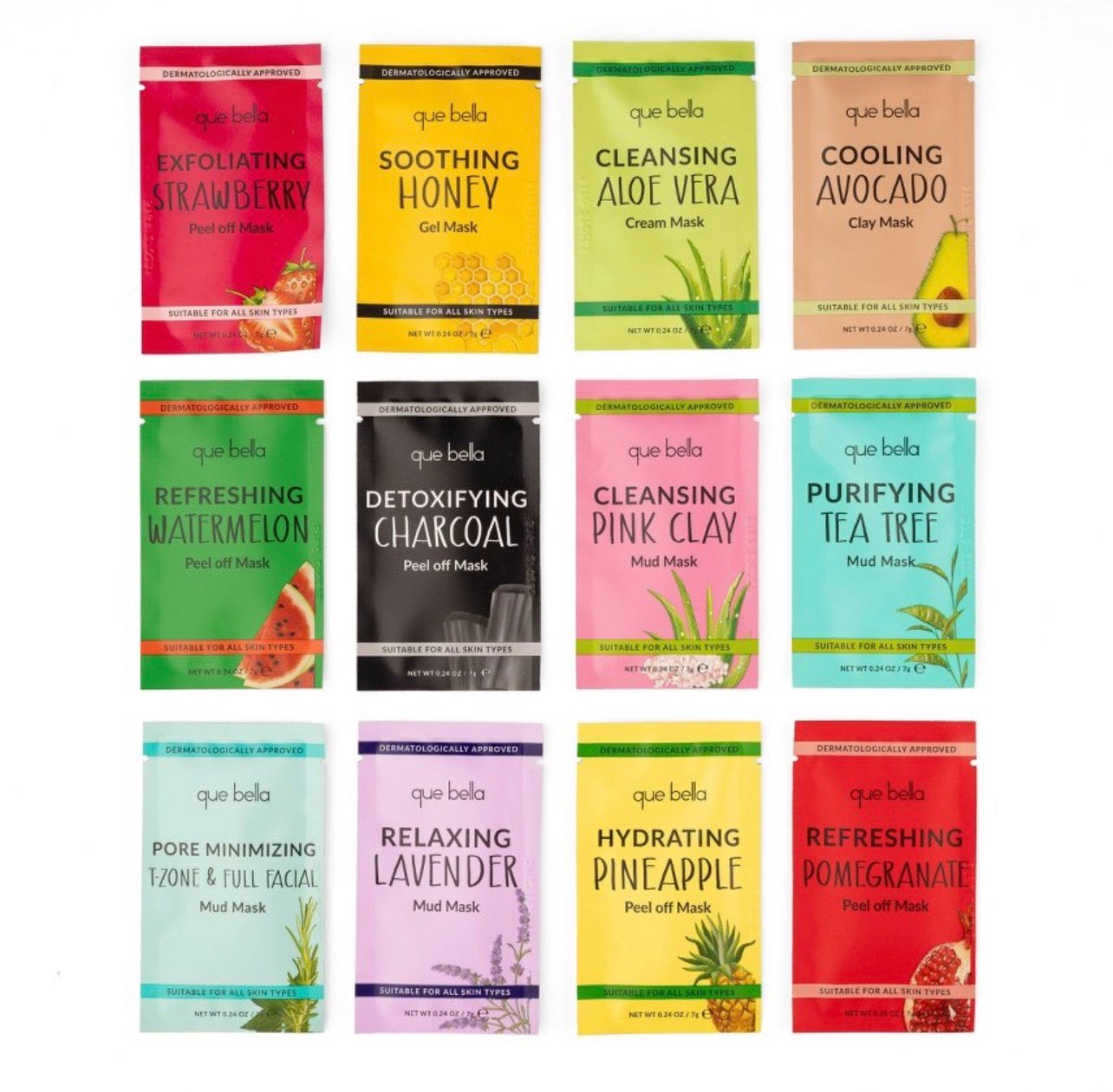 Que Bella Advent Calendar 12 days of Masking Gift Set