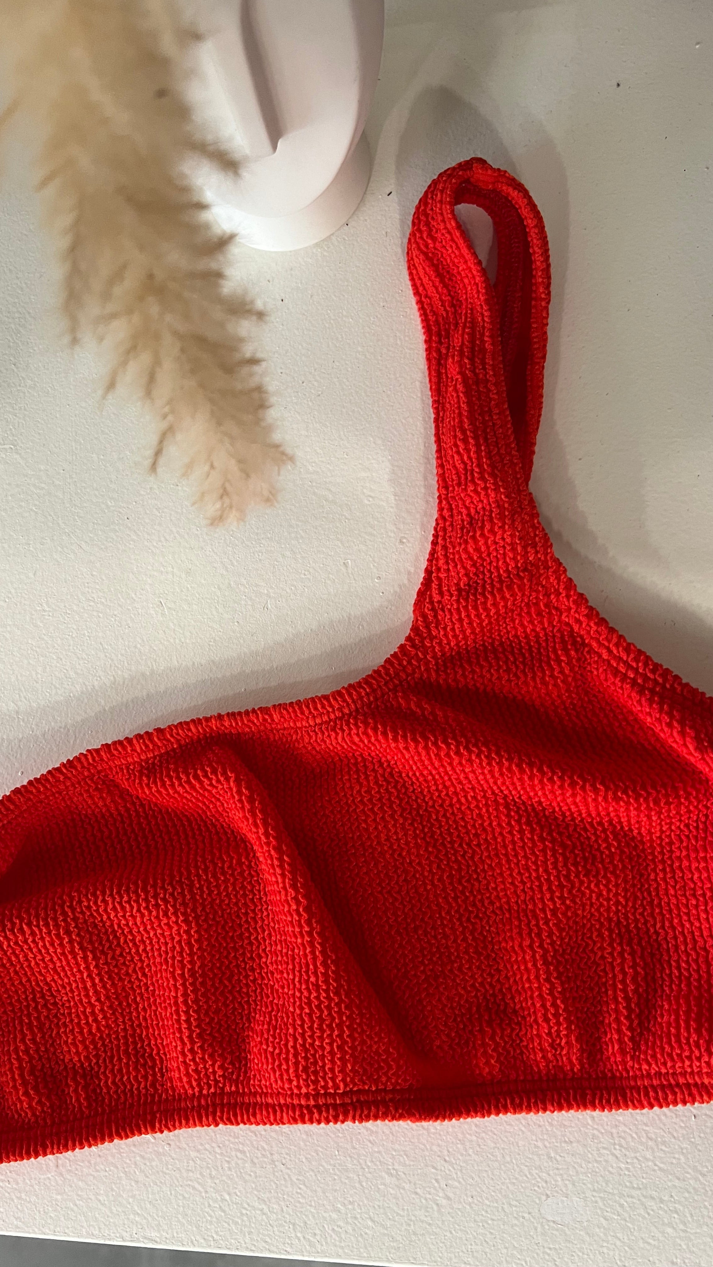 Textured Bikini Top - M