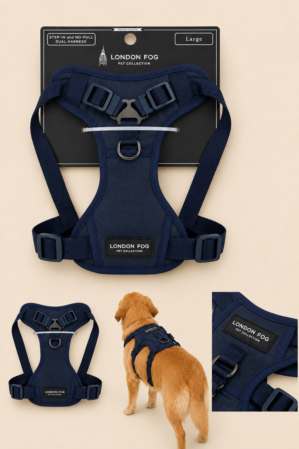 Dog Harnes - London Fog - L