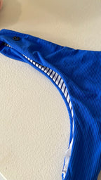 Reversible Blue Striped Bikini Bottom - S