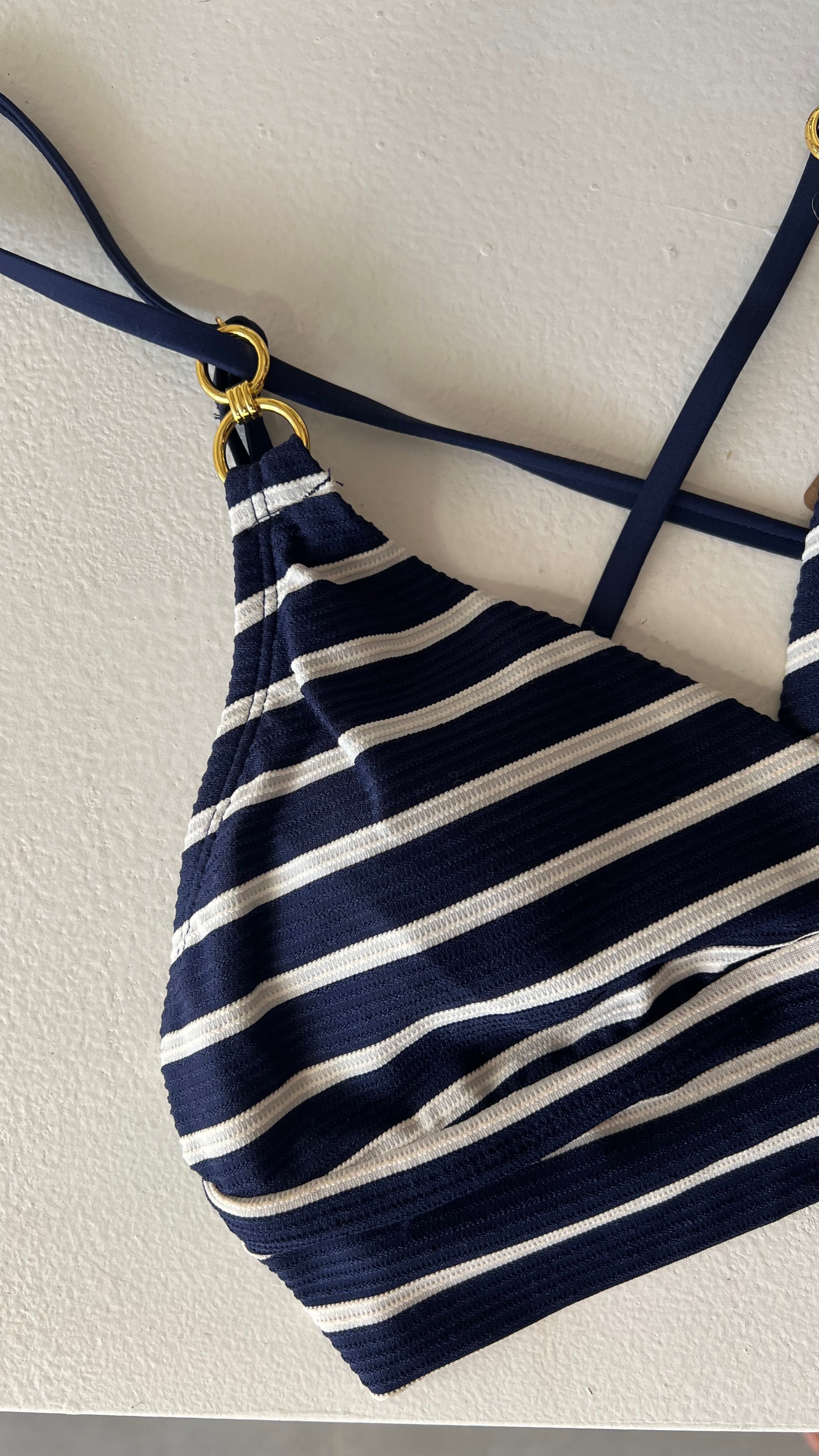 Stripped Bikini Top - S