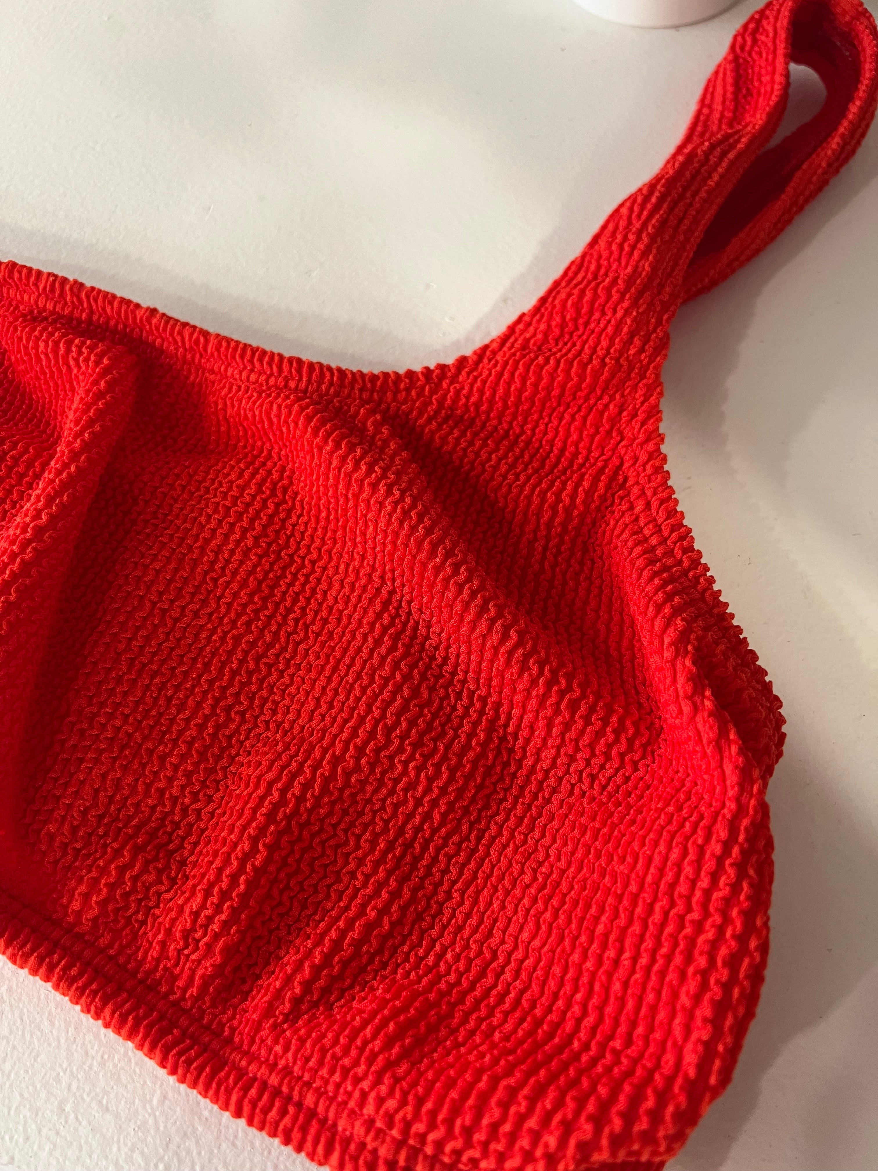 Textured Bikini Top - M