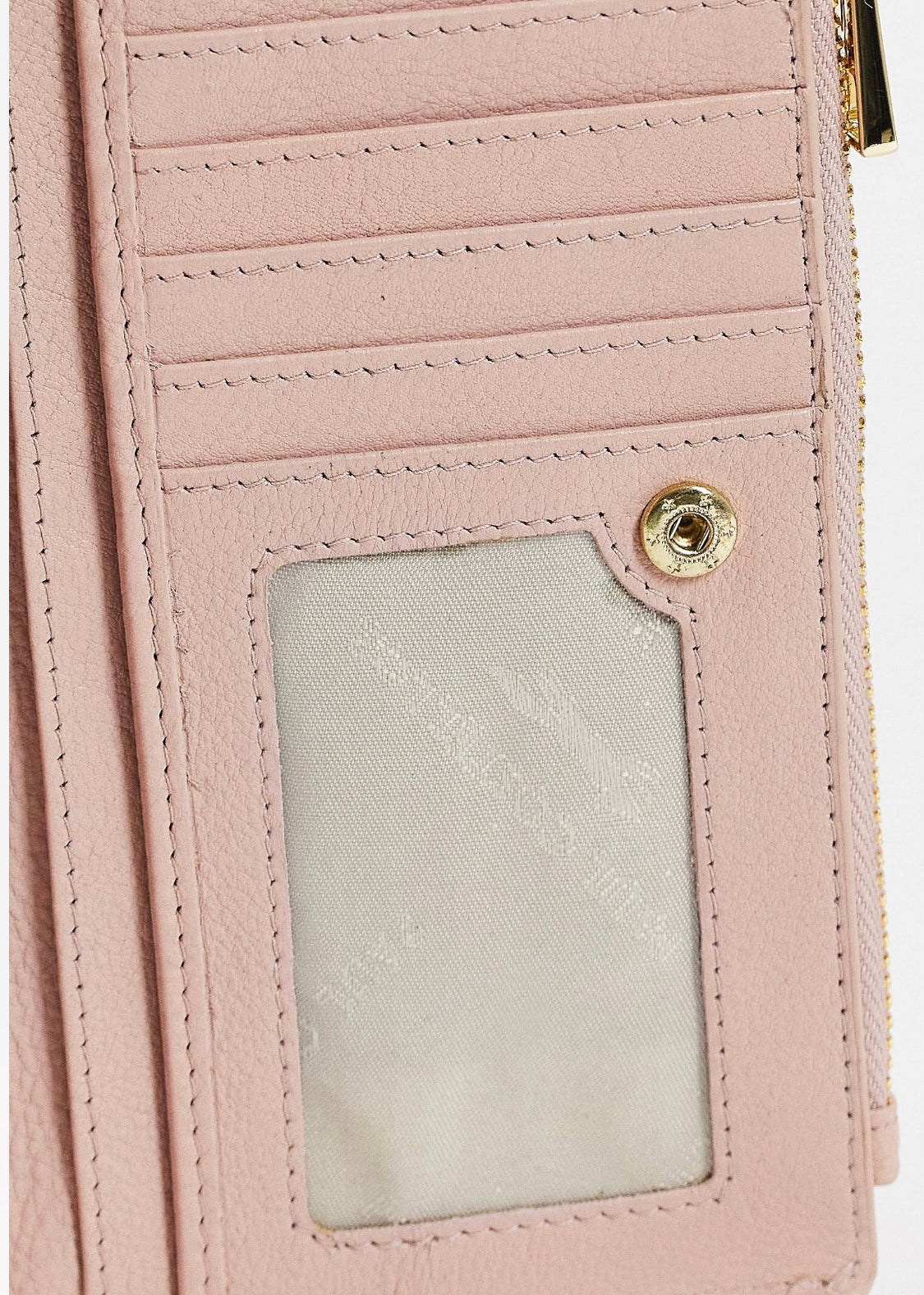 Leather Scallop Edge Wallet