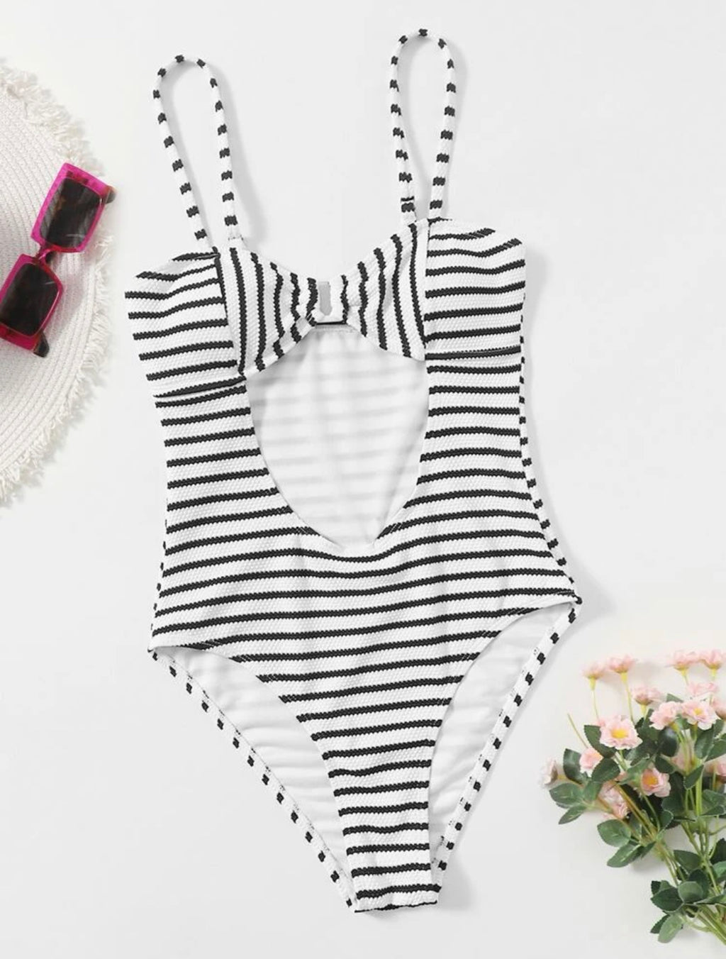 Striped Black & White Small