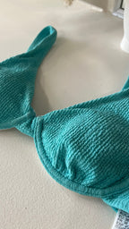 Textured Bikini Top - S