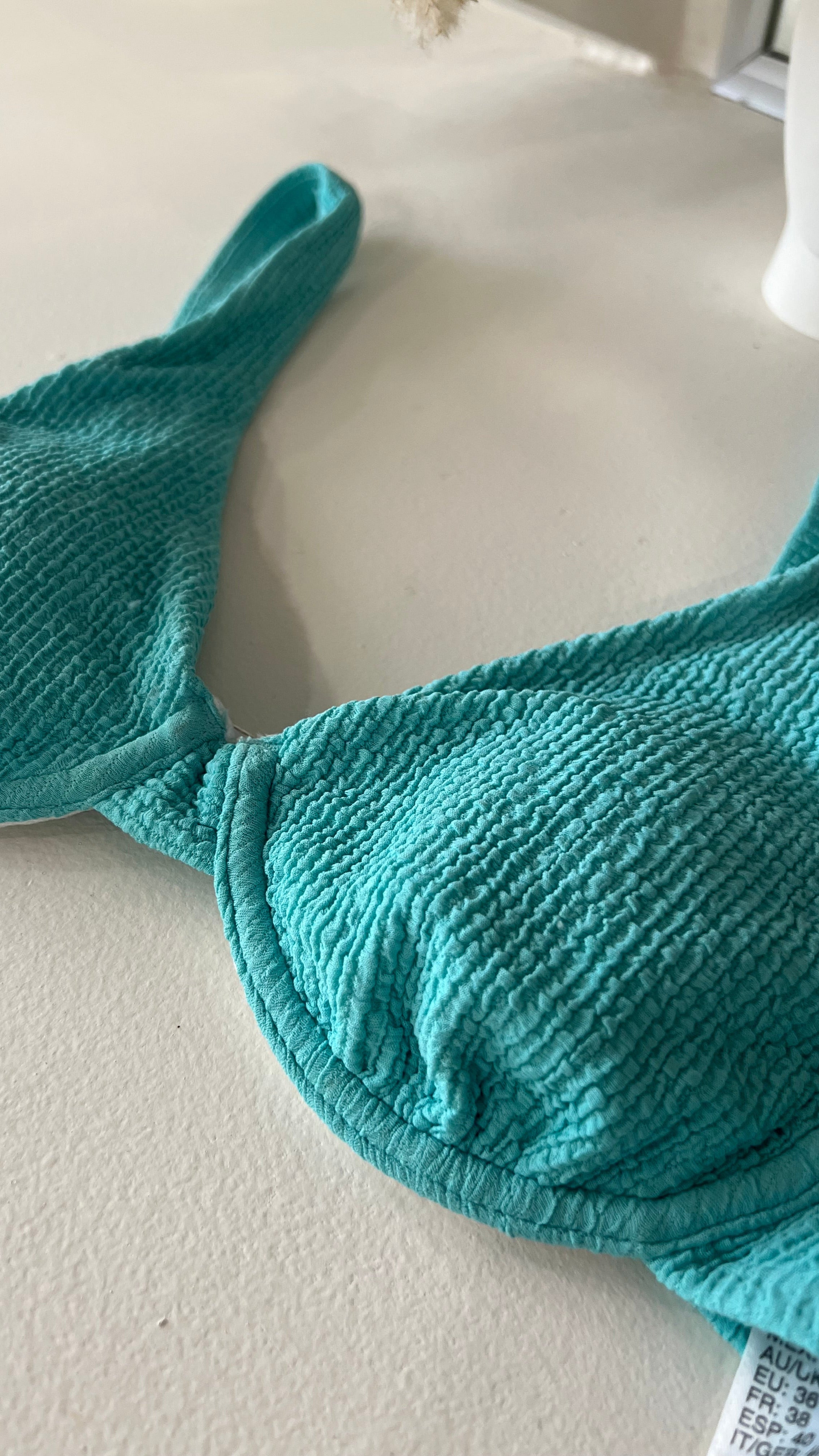 Textured Bikini Top - S