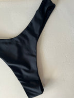 High Cut Black Bikini Bottom - L