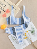 Striped High Waisted XL