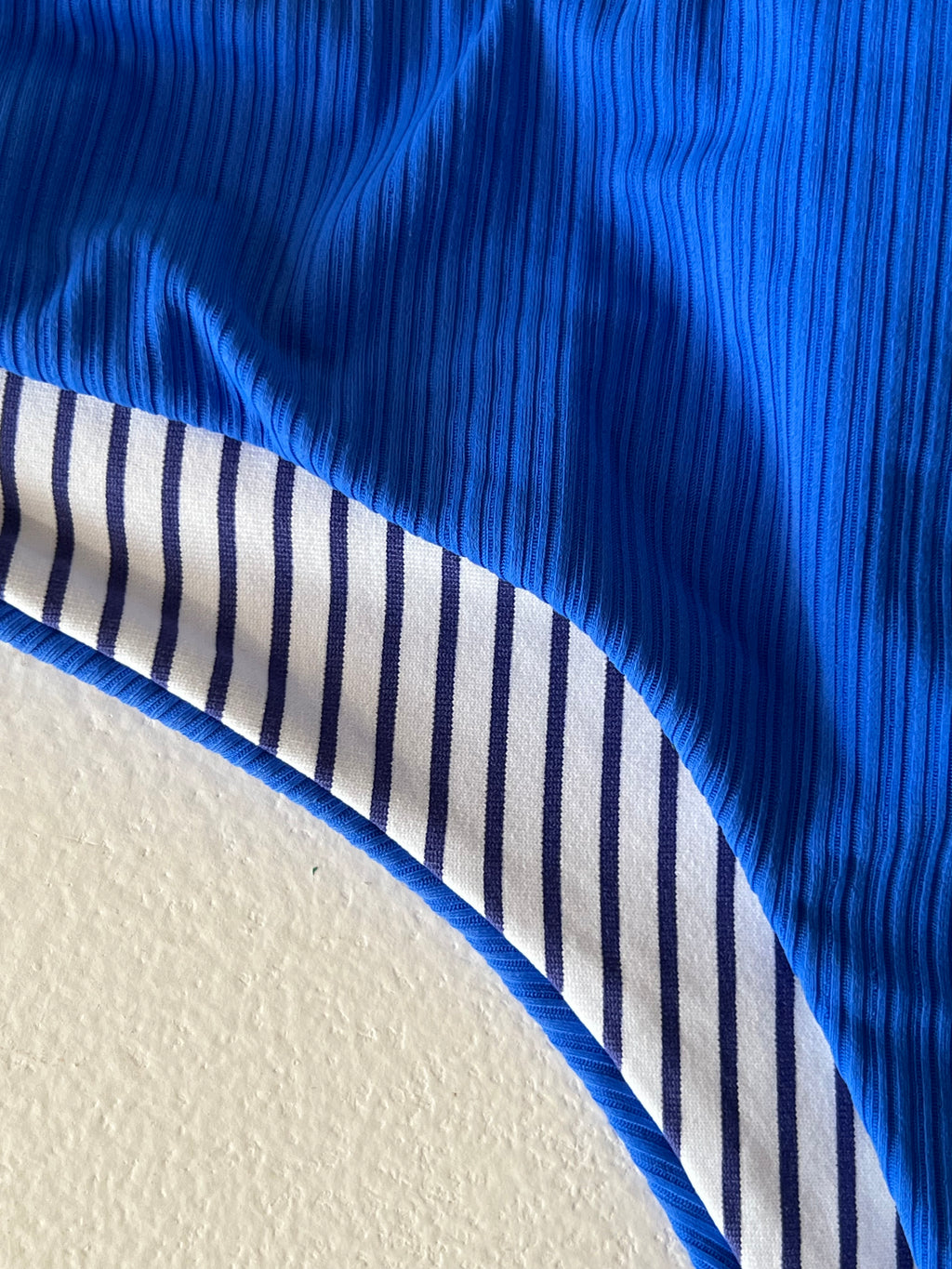 Reversible Blue Striped Bikini Bottom - S
