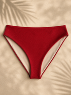 Highwaisted Textured Bikini Bottom -XL