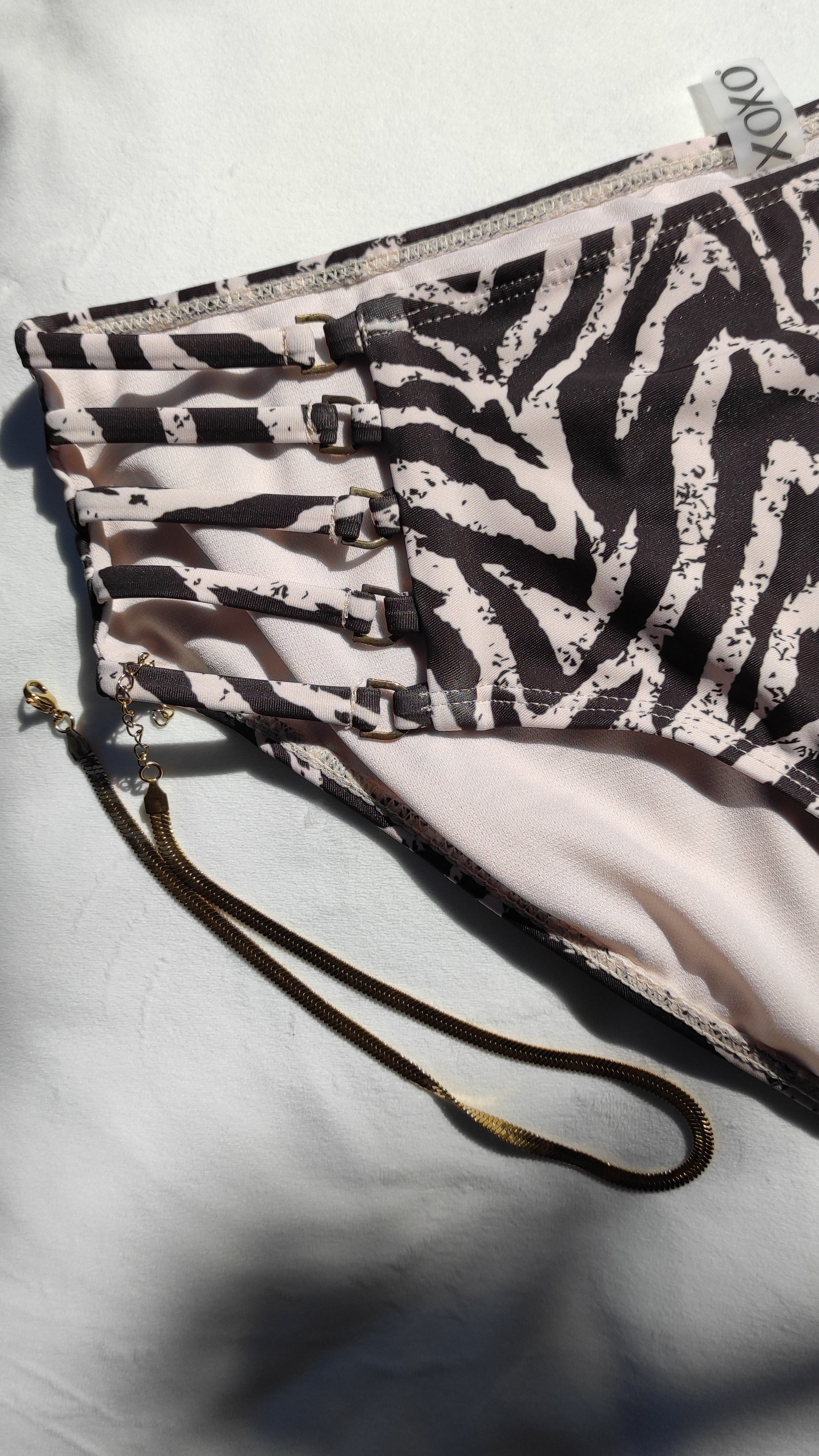 Animal Print Bikini Bottom - L