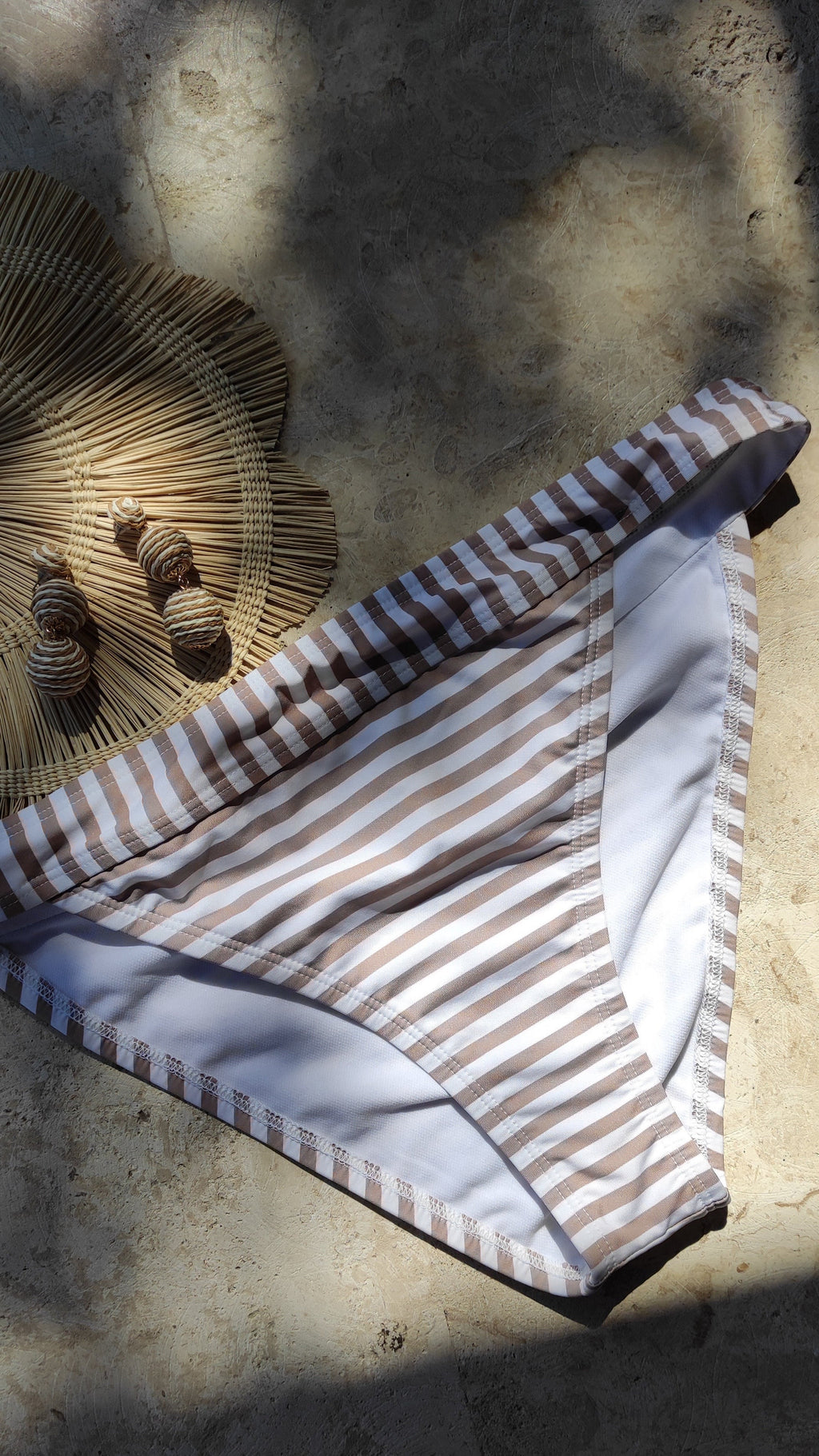 Striped Bikini Bottom - L