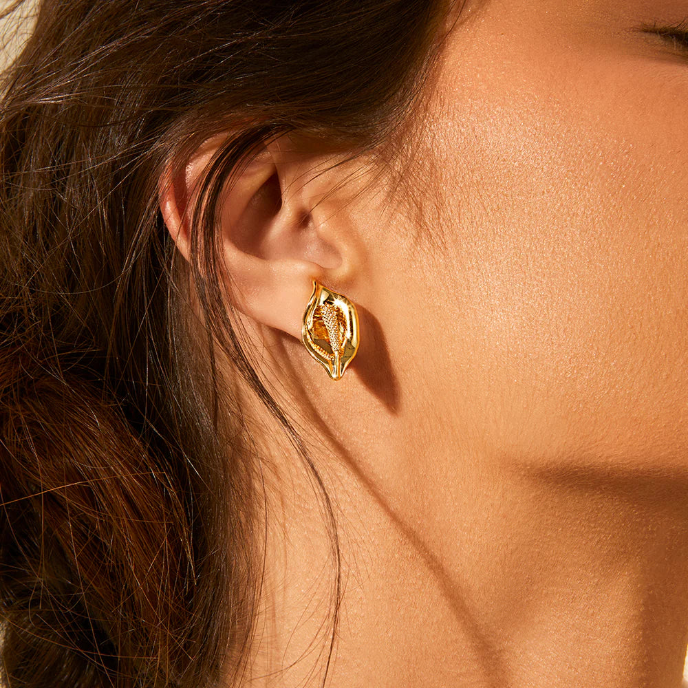 Lirio Earrings Gold