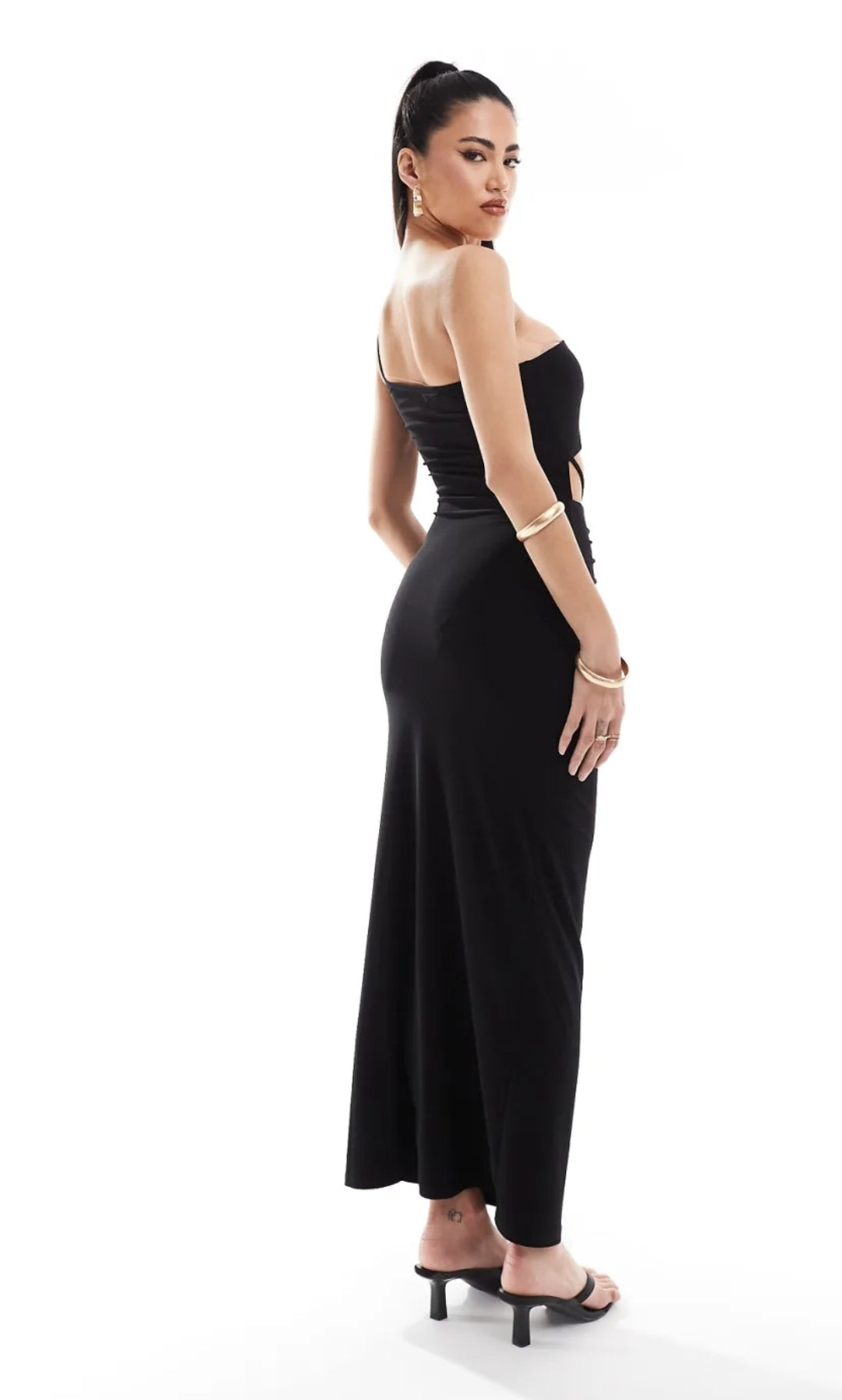 One Shoulder Midi Dress