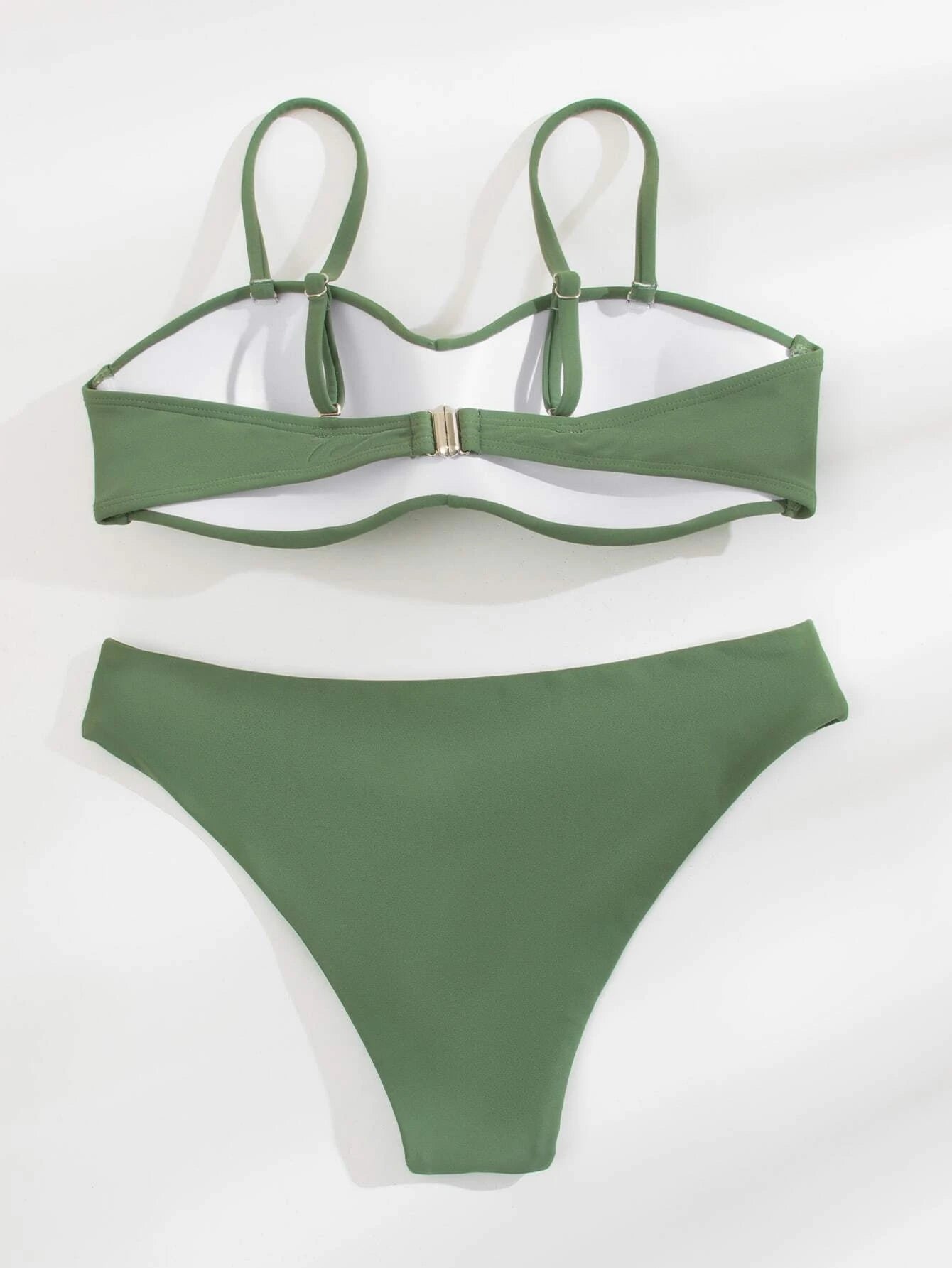 Green Twisted Bikini Large