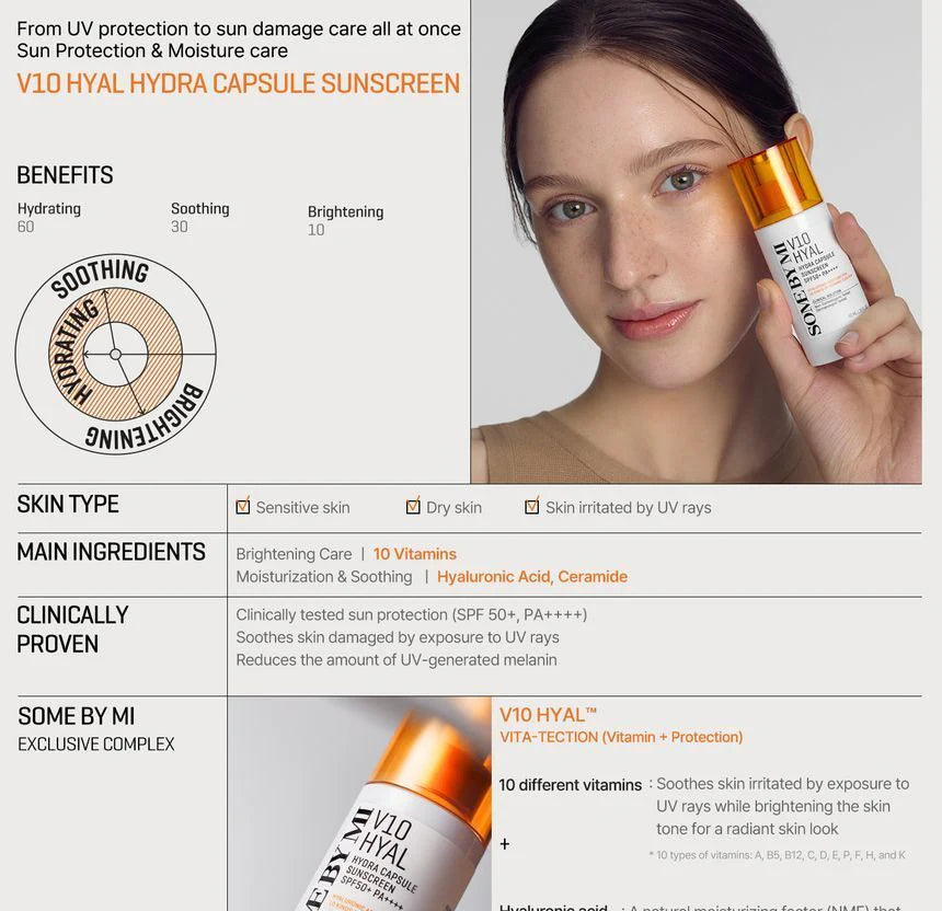 V10 Hydra Capsule Sunscreen 40ml