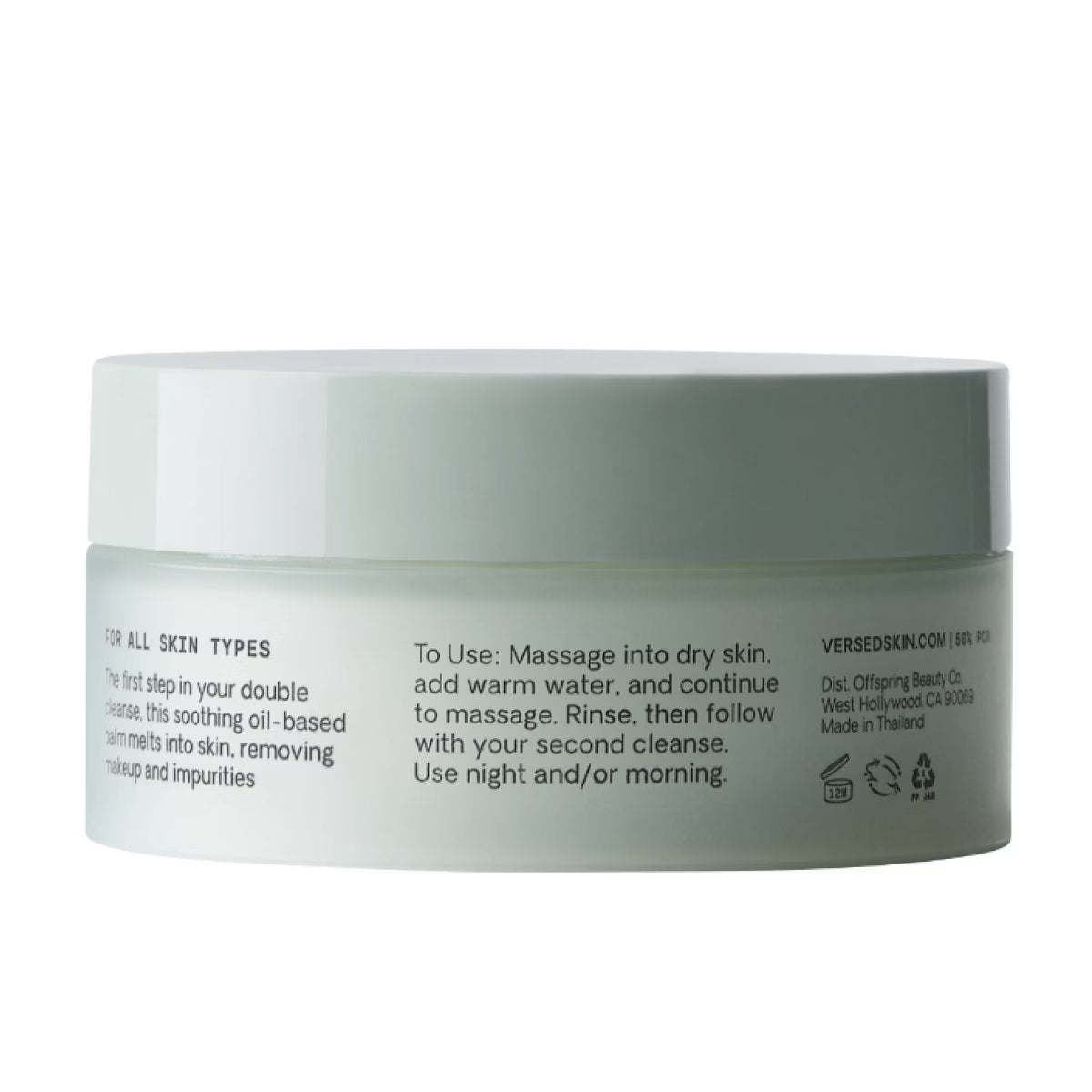 Versed Day Dissolve Cleansing Balm - Eucalyptus Oil + Vitamin E - 0.6oz